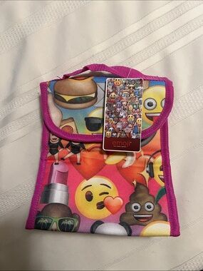 NWT Emoji Kids Foldable Lunch Pouch